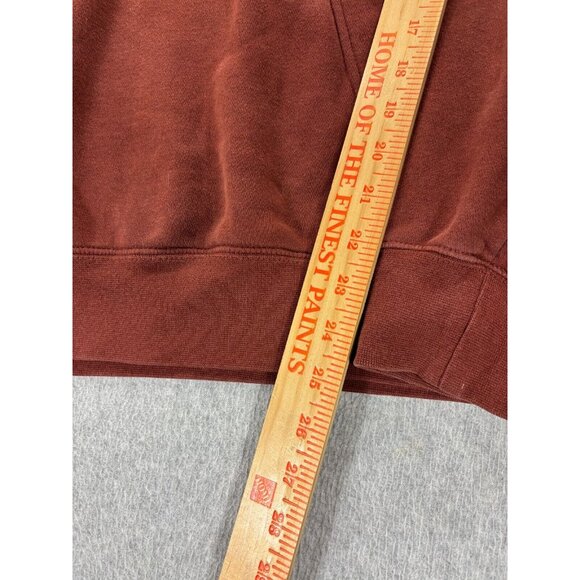 Nike Stitched Logo SWOOSH Hoodie Sweatshirt (Men's Large) Maroon - Picture 6 of 12
